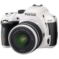Pentax K-50 DSLR Camera with 18-55mm f-3.5-5.6 and 50-200mm f-4-5.6 Lenses, Black