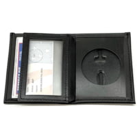 Perfect Fit Dress Leather Badge Wallet