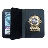 Perfect Fit Duty Leather Book Style Case w/ Double ID
