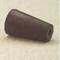 Plasticoid Black Rubber Stoppers, One-Hole 10-M291, Pack