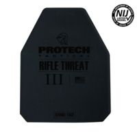 Pro-Tech 2120-5 Type III Rifle Plate, Ceramic/Polyethylene 10in x 12in Multi-Curve Shooters Cut