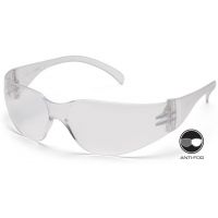 Pyramex 4100 Series Safety Glasses - Clear-Hardcoated Anti-fog Lens, Clear Frame