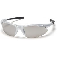 Pyramex Avante Safety Glasses - Indoor/Outdoor Mirror Lens, Silver Frame