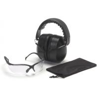 Pyramex Combo Packs Venture II Clear Safety Glasses w/ PYRBAG and Ear Muff