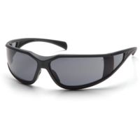 Pyramex Exeter Safety Glasses - Gray Anti-Fog Lens, Charcoal Gray Frame