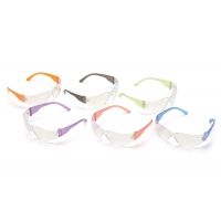 Pyramex Intruder Safety Glasses w/ Multi Color Frames and Clear Lens