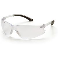 Pyramex Itek Safety Glasses - Clear Temple Frame and Clear Lens