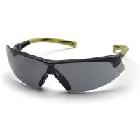 Pyramex Onix Safety Glasses - Gray Lens, Hi Vis Green Frame