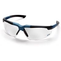 Pyramex Reatta Safety Glasses - Clear Lens, Blue-Charcoal Frame