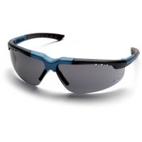 Pyramex Reatta Safety Glasses - Gray Lens, Blue-Charcoal Frame