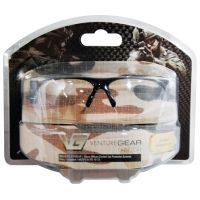 Venture Gear Semtex Safety Glasses Black Half-Frame Clear Lens