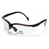 Pyramex V2 Readers Glasses - Clear + 1.5 Lens, Black Frame