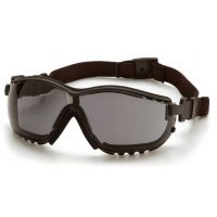 Pyramex V2G Safety Glasses - Gray Anti-Fog Lens, Black Frame