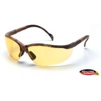 Pyramex Venture II Safety Glasses - Amber Lens, Real Tree HW Frame
