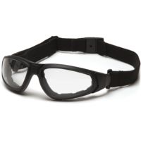 Pyramex XSG Safety Glasses - Clear Anti-Fog Lens, Black Frame