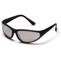 Pyramex Zone Safety Eyewear - Silver Mirror Lens, Black Frame