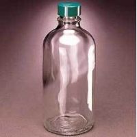 Qorpak Boston Round Bottles, Narrow Mouth, Qorpak 7710D With 14B Rubber-Lined Black Phenolic Cap, Case of 24