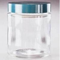 Qorpak Straight-Sided Rounds, Wide Mouth, Qorpak 7747A With Pulp/Tinfoil-Lined Black Phenolic Cap, Case of 12