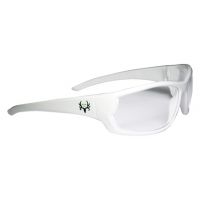 Radians Bone Collector Covey Shooting Glasses Clear Lens/White Frame BCCVW0-10CS