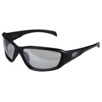 Radians M&amp;P MP108 Shooting Glasses Indoor/Outdoor Lens Black Full Frames With Zippered Case MP108-91C
