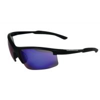 Radians S&amp;W SW104 Performance Eyewear Blue Mirror Lens Black Half-Frame SW104-70C