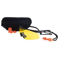 Real Avid Shooter Shield Shooting Glasses &amp; Earplugs
