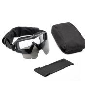 Revision Asian Locust Fan Goggles, Black - Essential Kit w/ 2 Lenses