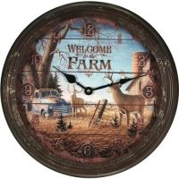 River's Edge 15in. Diameter Metal Clock