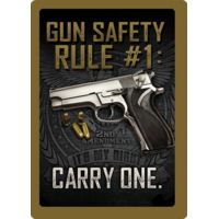 River's Edge Sign 12"x17" "gun Safety"