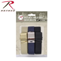 Rothco 54 Inch Military Web Belts in 3 Pack