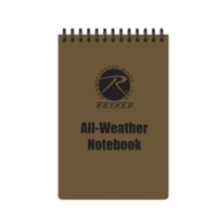 Rothco All Weather Waterproof Top Spiral Notebook, 4x6in