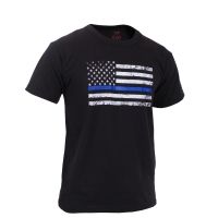 Rothco Kids Thin Blue Line US Flag T-Shirt