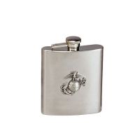 Rothco Stainless Steel Marine Corps Emblem Flask