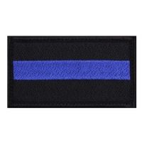 Rothco Thin Blue Line Patch - Hook Back
