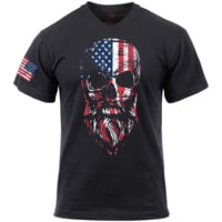 Rothco US Flag Bearded Skull T-Shirt - Men's