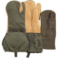 Rothco Used G.I. Surplus Leather Trigger Finger Mittens w/ Liner