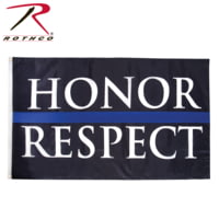 Rothco Honor &amp; Respect Thin Blue Line Flag