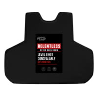 RTS Tactical Concealable Panels Relentless Level II HG1 Kevlar Soft Armor Plate