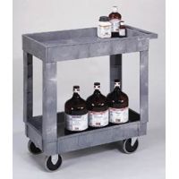 Rubbermaid Heavy-Duty Utility Carts, Rubbermaid 4546-00-BEIG Two-Shelf Carts