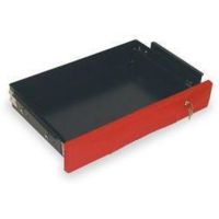 Rubbermaid Center Drawer Kit for Heavy-Duty Utility Carts, Rubbermaid 4593-00-RED