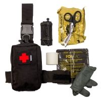 S.O.Tech Speed Clip IFAK, Thigh, Belt, Vest, Filled, LAPD Approved