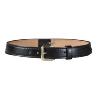 Safariland Contoured Dress Belt - Male 1.25" (32mm) - Plain Black, Chrome 841-36-2C