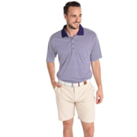 Saint Bernard Stripe Performance Knit Collar Polo - Men's