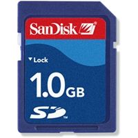 SanDisk 1GB SecureDigital SD Memory Card - SDSDB124A1