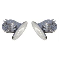 Schmitt &amp; Ongaro Marine Mini Dual Drop-In Horn w/SS Grills High &amp; Low Pitch
