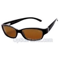 Serengeti Andros Sunglasses, Shiny Black Frame Drivers Polarized Lens - 6811