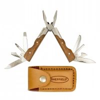 Sheffield Premium Mini 14-in-1 Folding Multi Tool with Sheath