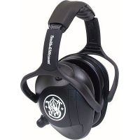 Silencio Black Active Electronic Earmuffs w/Smith &amp; Wesson Logo 3011982