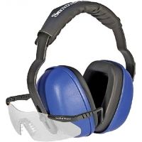 Silencio Glasses w/Black Frame/Clear Lenses/Earmuffs 3014955