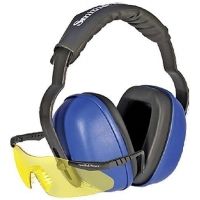 Silencio Glasses w/Black Frame/Yellow Lens/Earmuffs 3014956